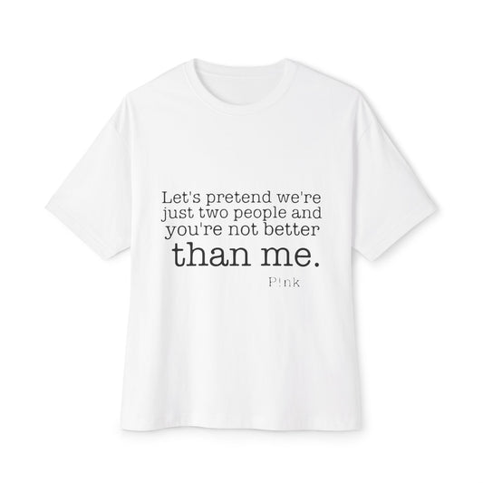 Strong & Brave Unisex Oversized Boxy Tee - snazzymerch