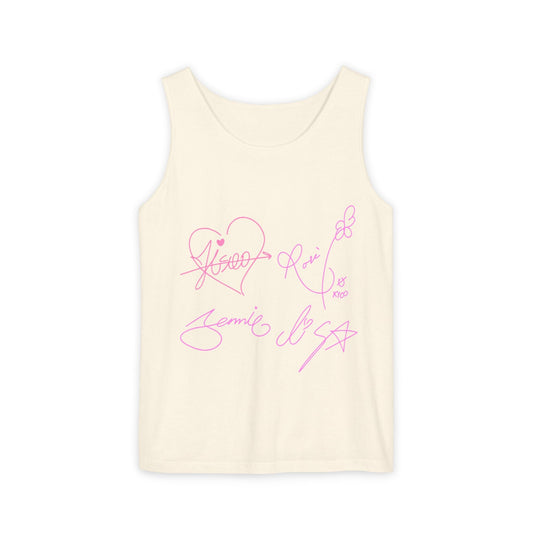 Signature Autograph – Dyed Tank Top Printify