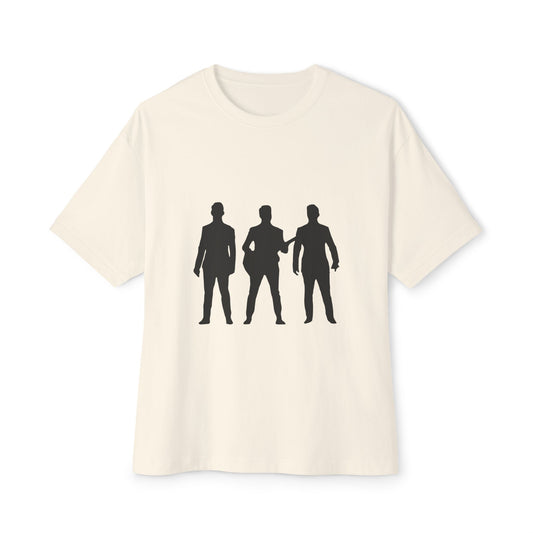 Trendy Black Unisex Oversized Boxy Tee - snazzymerch