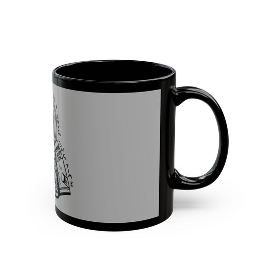 Outline Face Design Black Mug (11oz, 15oz) - snazzymerch