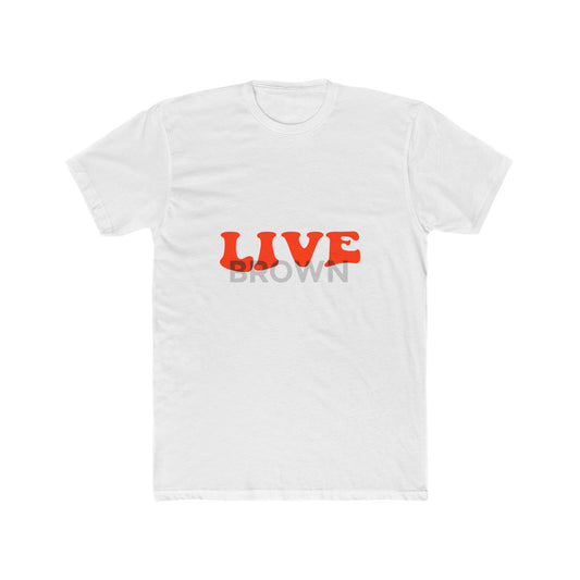Retro Live Lettering Print Unisex Cotton Tee - snazzymerch