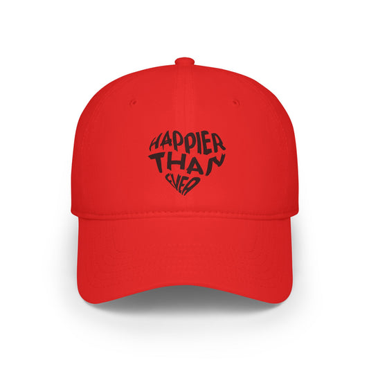 Billie Eilish Inspired Baseball Cap – Happier Heart Lettering Edition Printify