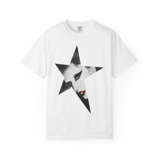 Born This Way Star Face-Unisex Dyed Tshirt Printify