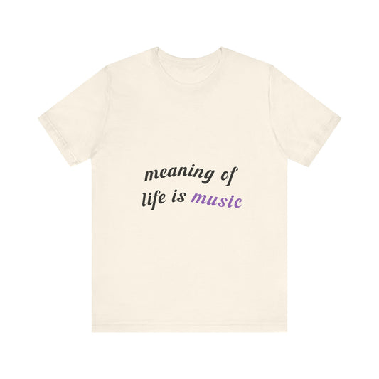 Feel the Music Vibe Unisex Jersey short sleeve tee Printify