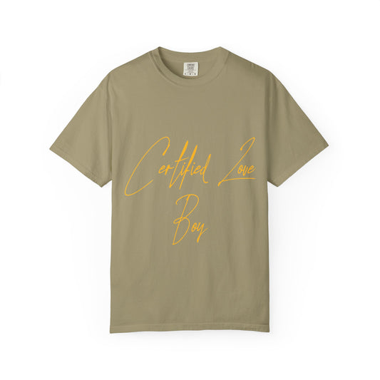 Certified Lover Boy Script Dyed Tshirt Printify