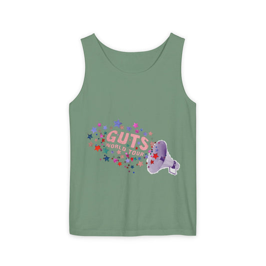 Guts World Tour Megaphone-Dyed Tank Top Printify