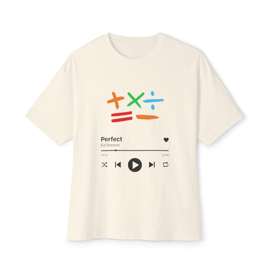 Oversized boxy tee | Ed sheeran music edition