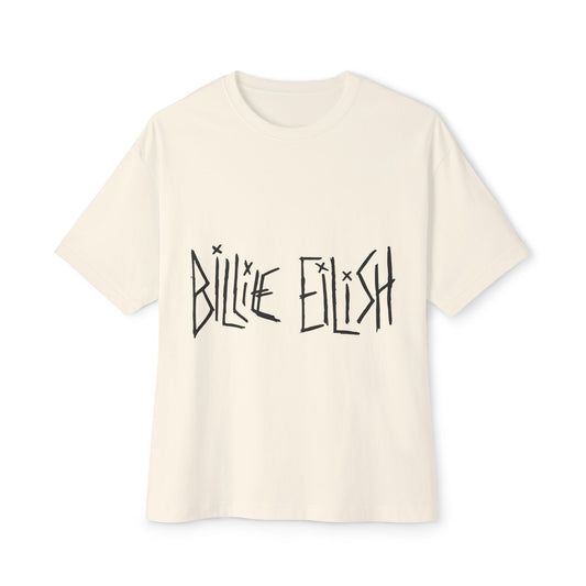 Billie Eilish Inspired Oversized T-Shirt – Twisted Ink Font Edition Printify
