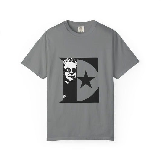 Black & White Portrait Unisex Garment-Dyed T-shirt - snazzymerch