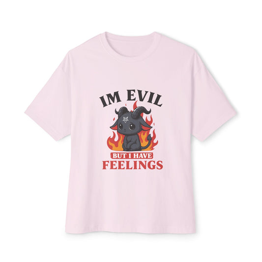 Oversized boxy Tee – Snazzy Evil Edition Printify