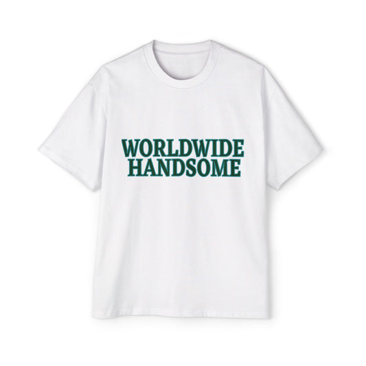 Global Handsome Typography Men's Heavy Oversized Tee - snazzymerch