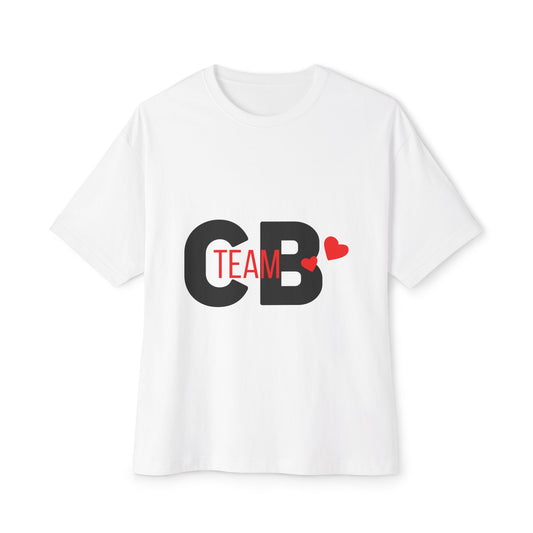 Heart Team Unisex oversized Boxy Tee - snazzymerch