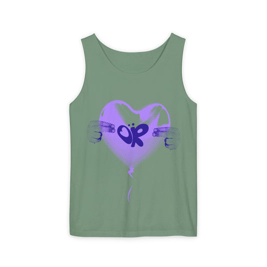 Heart Balloon OR Pop Art-Dyed Tank Top Printify