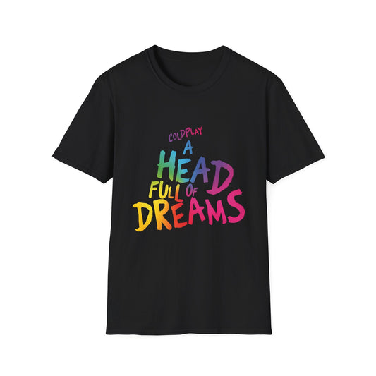 Unisex Softstyle T-Shirt Inspired by Coldplay’s Iconic A Head Full of Dreams Printify