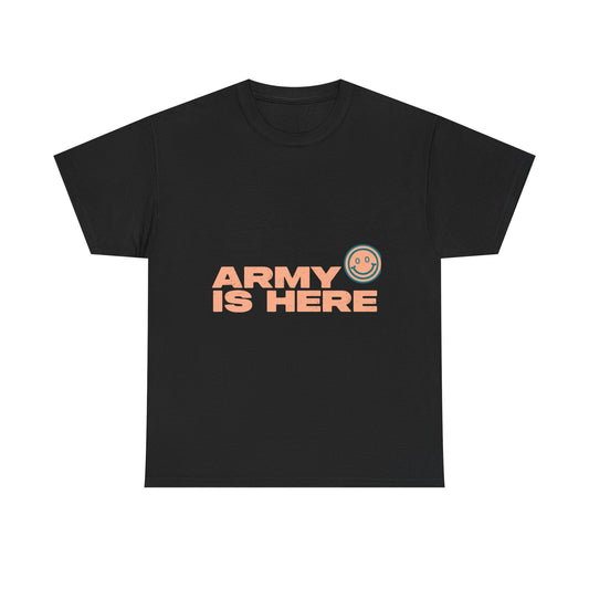 Smiley Army Vibe Unisex Heavy Cotton Tee - snazzymerch