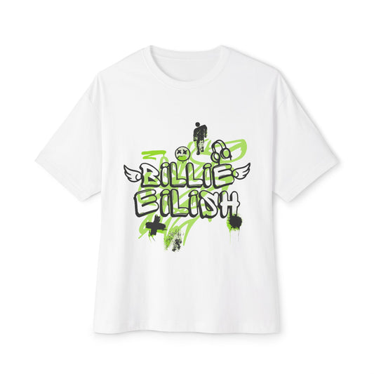 Billie Eilish Inspired Grunge Angel Oversized T-Shirt – Graffiti Streetwear Edition Printify