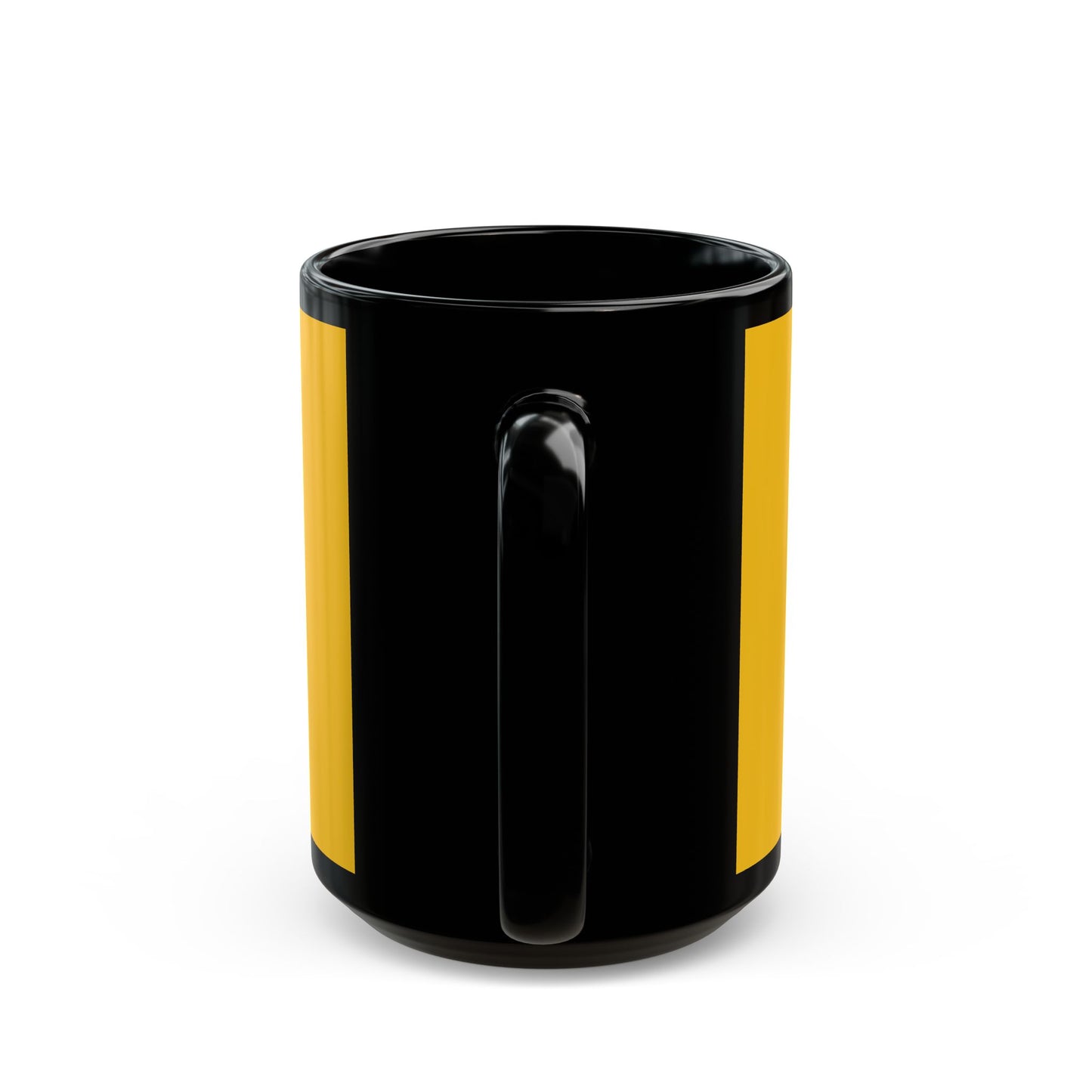 Yellow Glasses Portrait Black Mug (11oz, 15oz) - snazzymerch