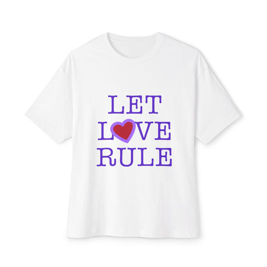 Let Love Rule (Remix) Unisex Oversized Boxy tee Printify