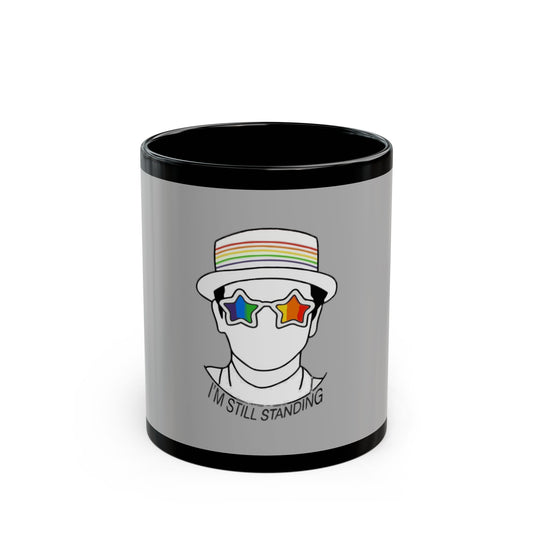 I’m Still Standing Black Mug (11oz, 15oz) - snazzymerch