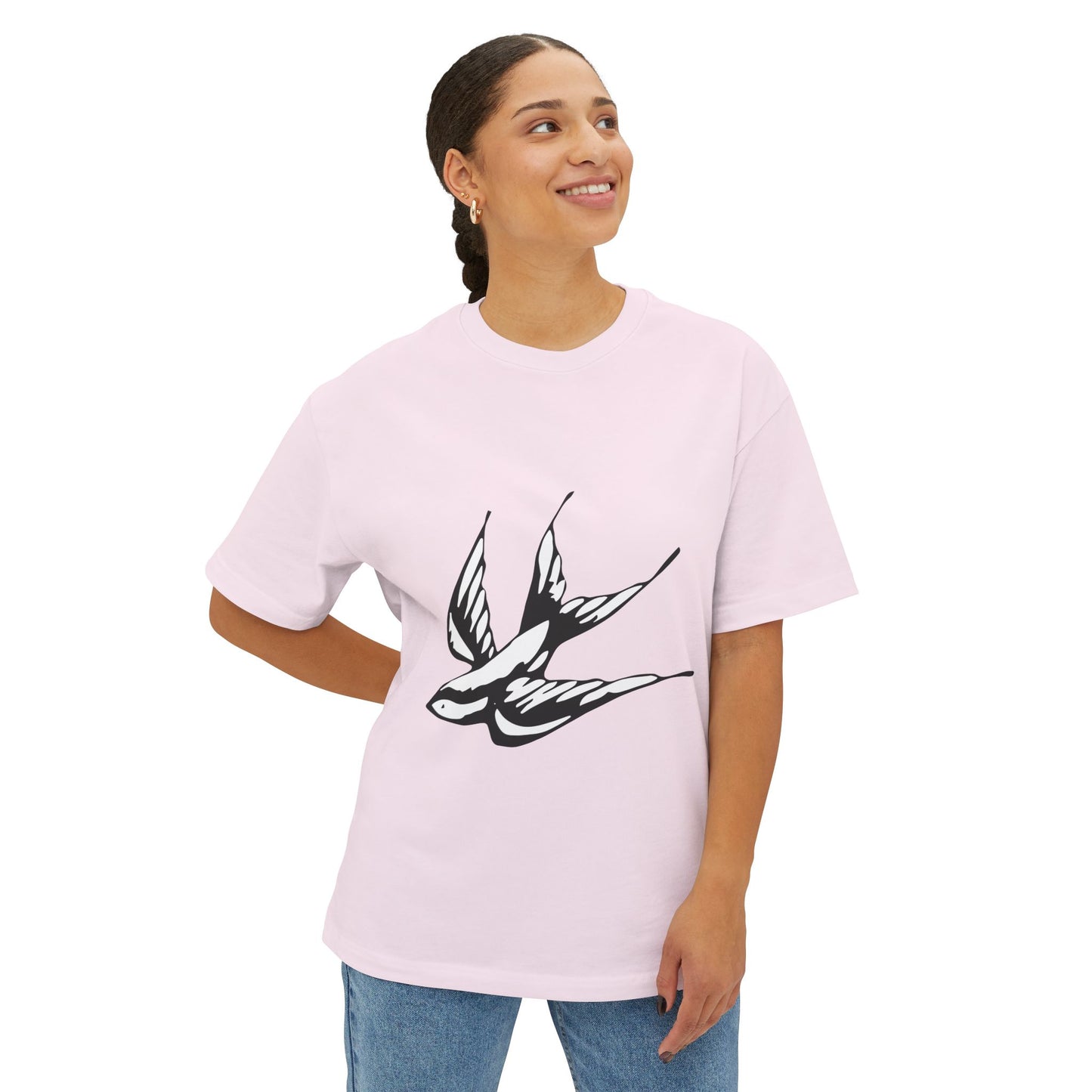 Flight Marked Unisex Oversized Boxy Tee Printify