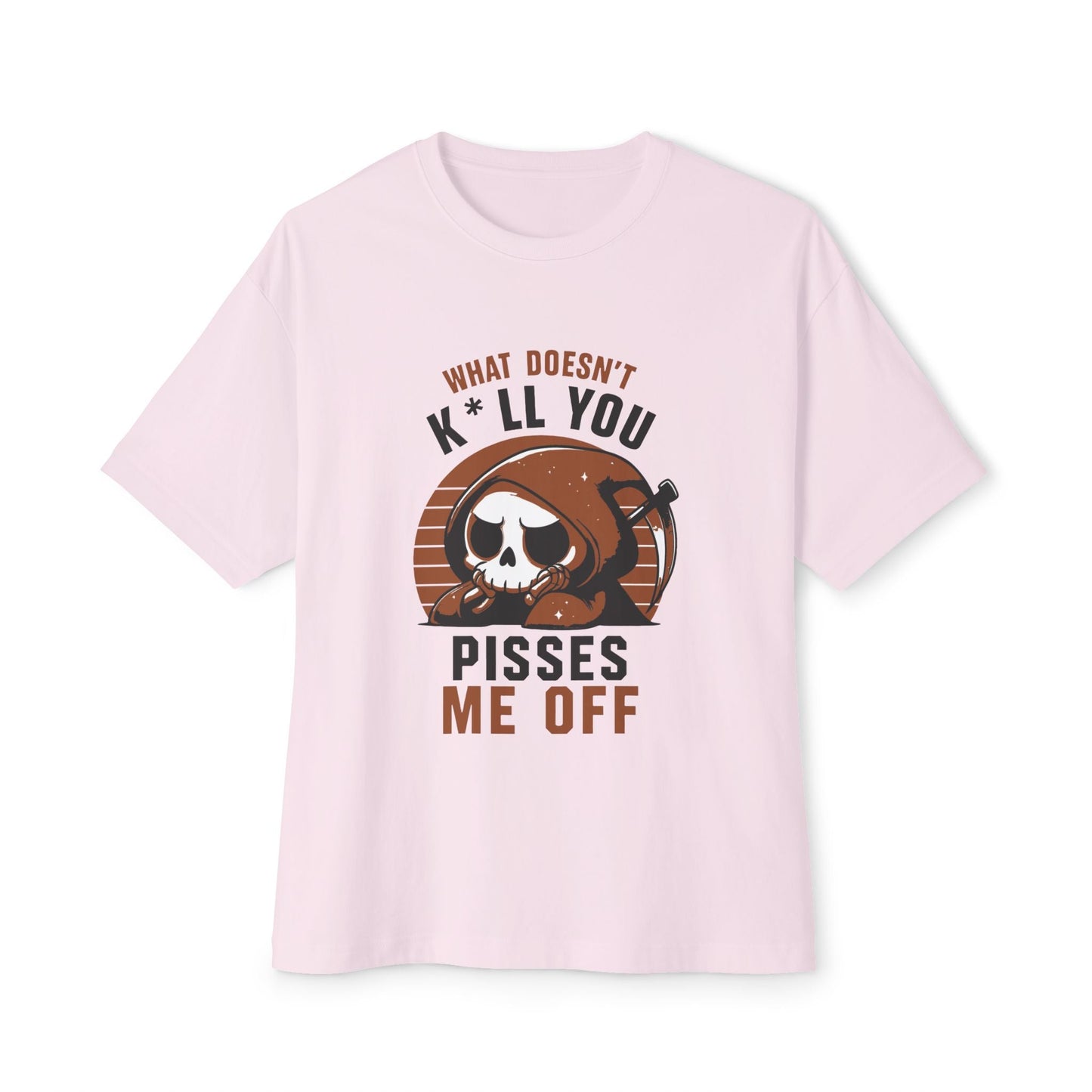 Oversized boxy Tee – Snazzy Piss Me off Edition Printify