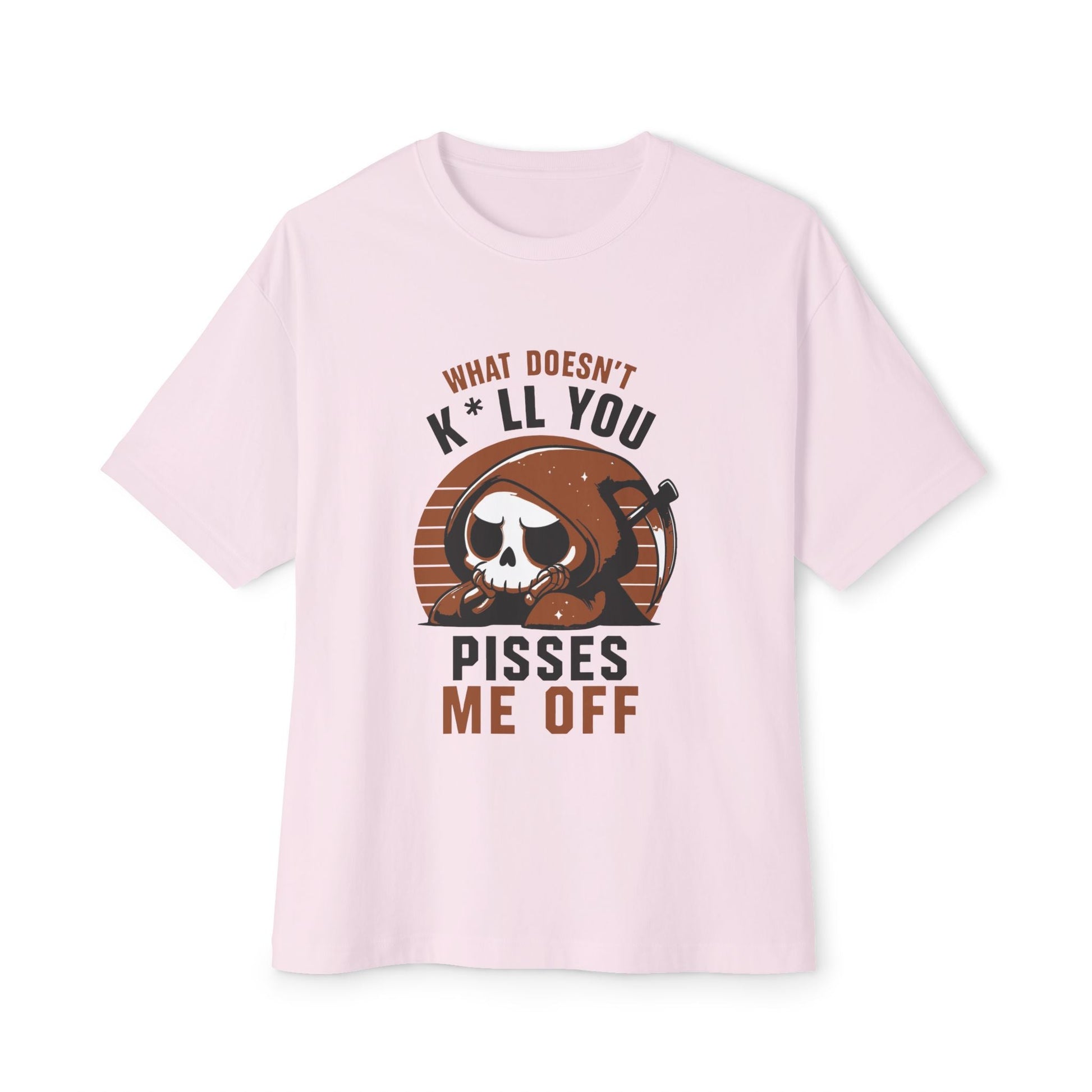 Oversized boxy Tee – Snazzy Piss Me off Edition Printify