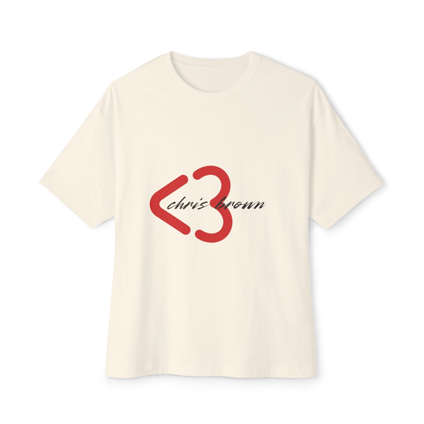 Minimal Heart Symbol Unisex oversized Boxy Tee - snazzymerch