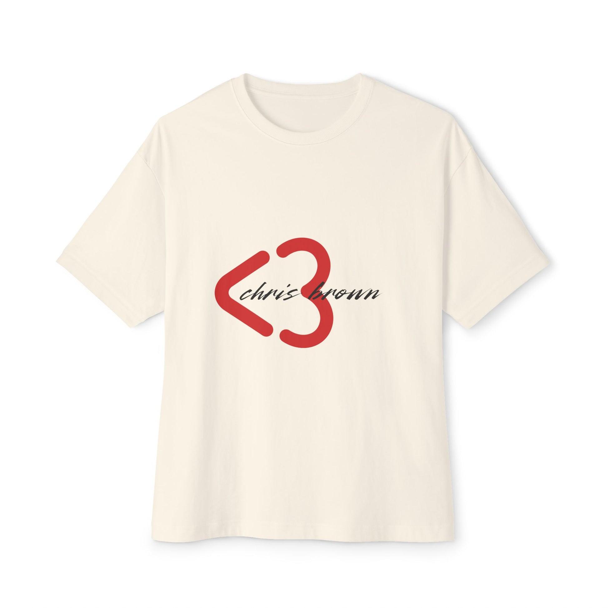 Minimal Heart Symbol Unisex oversized Boxy Tee - snazzymerch