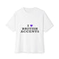 I Love British Accents-Oversized Tee Printify