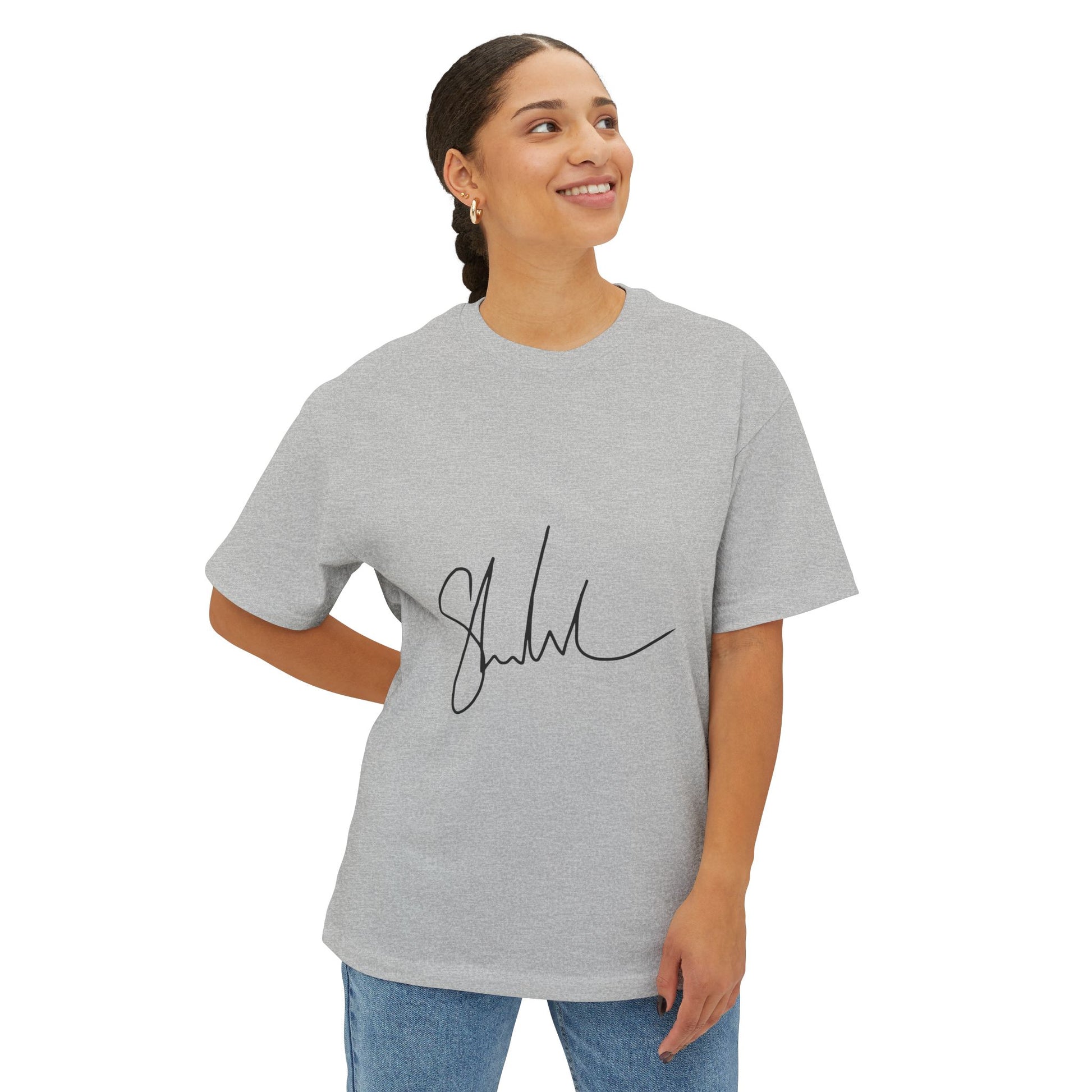 Outline Echo Unisex Oversized Boxy Tee Printify