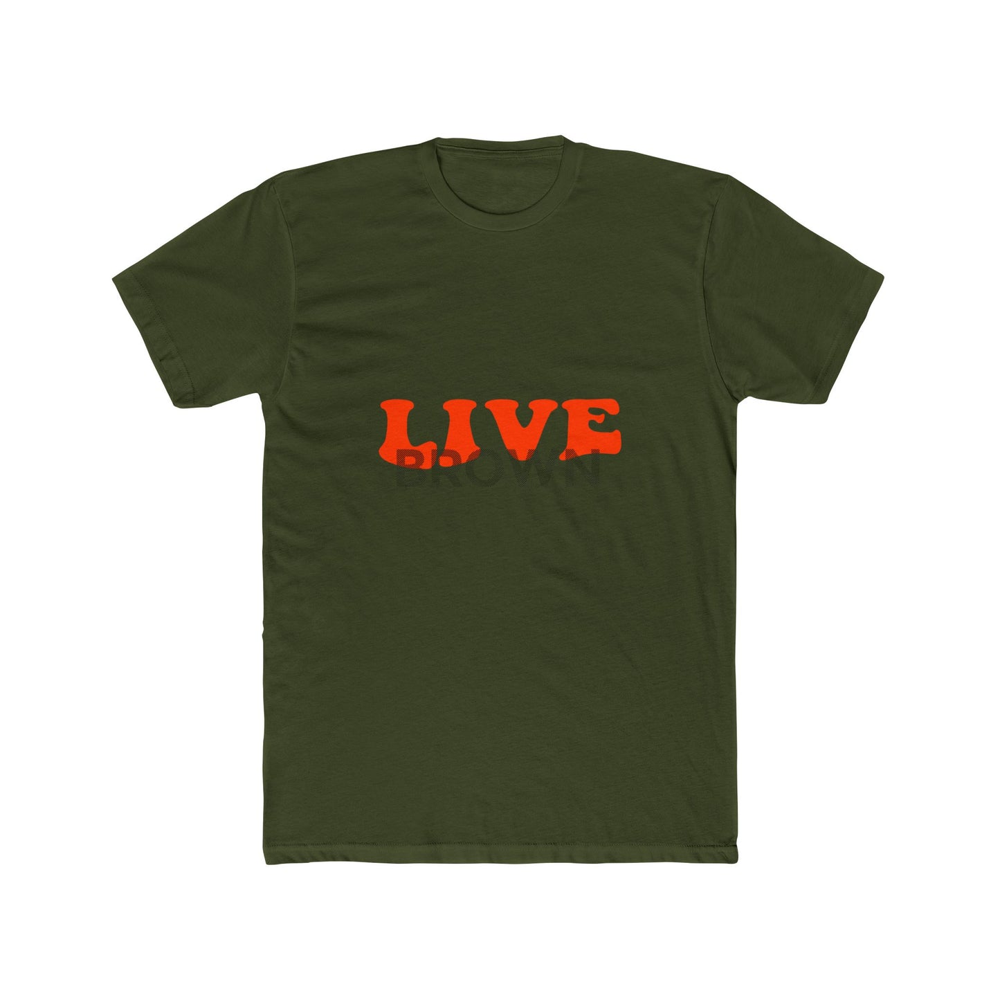 Retro Live Lettering Print Unisex Cotton Tee - snazzymerch