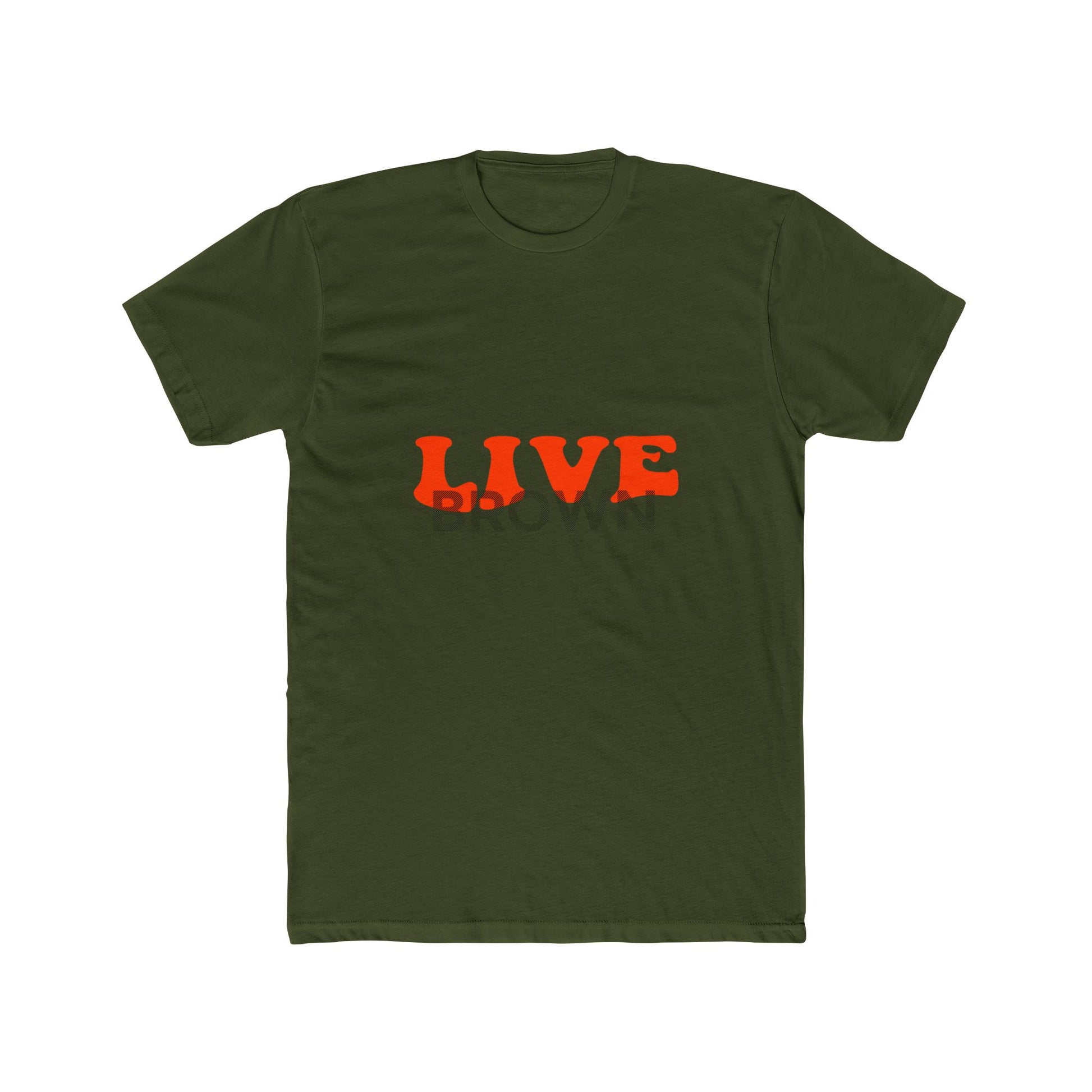 Retro Live Lettering Print Unisex Cotton Tee - snazzymerch