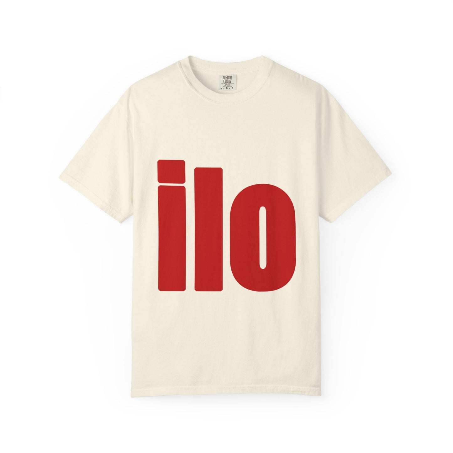 Billie Eilish Inspired Dyed T-shirt – Bold Red Block Edition Printify