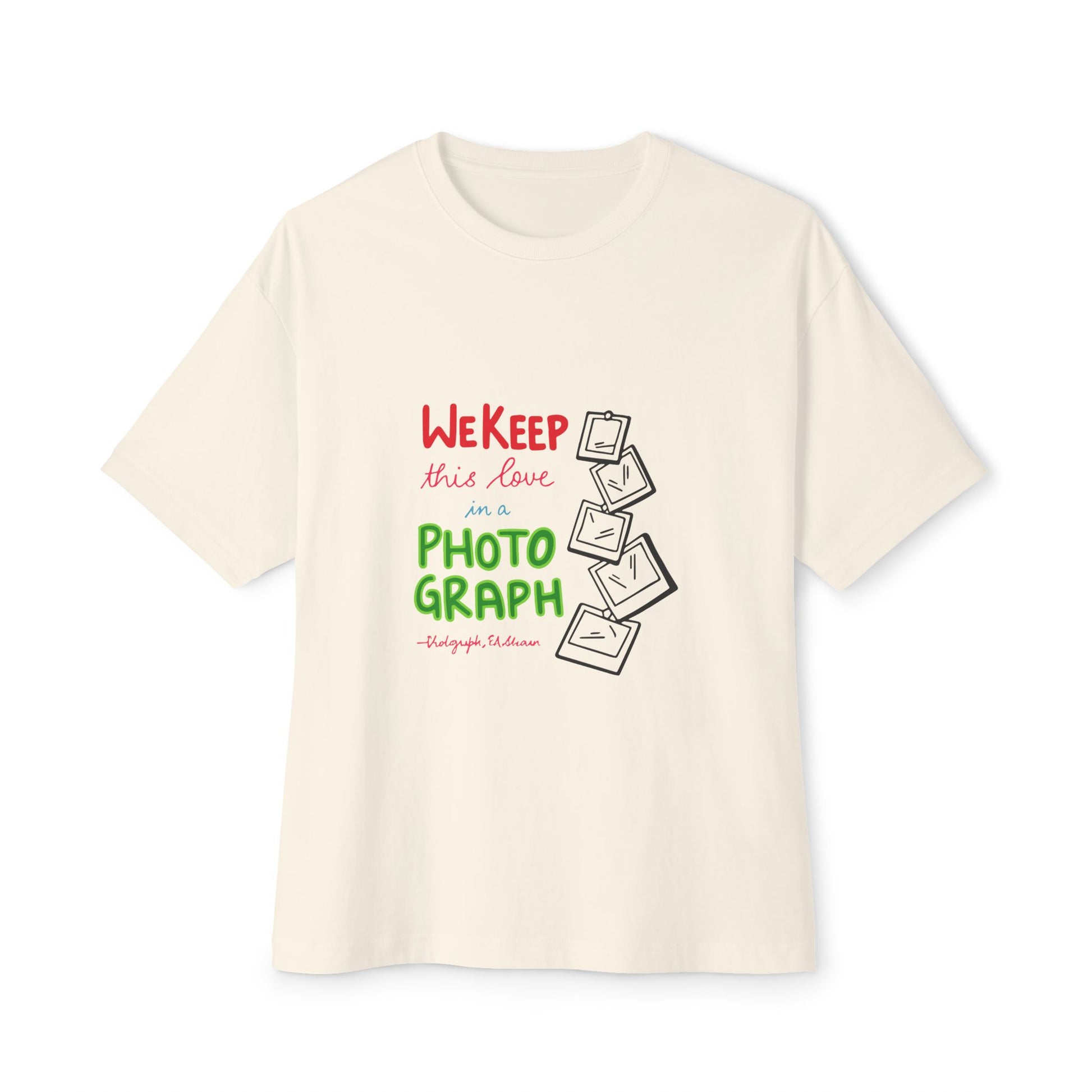 White Paw Print Oversized Boxy Tee Printify