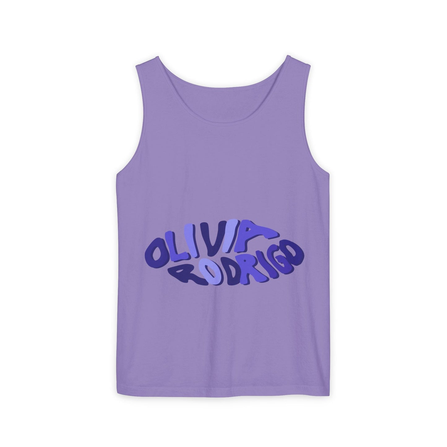 Olivia Rodrigo Wavy Text-Dyed Tank Top Printify