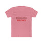 Thinking Bold Text Unisex Cotton Tee - snazzymerch