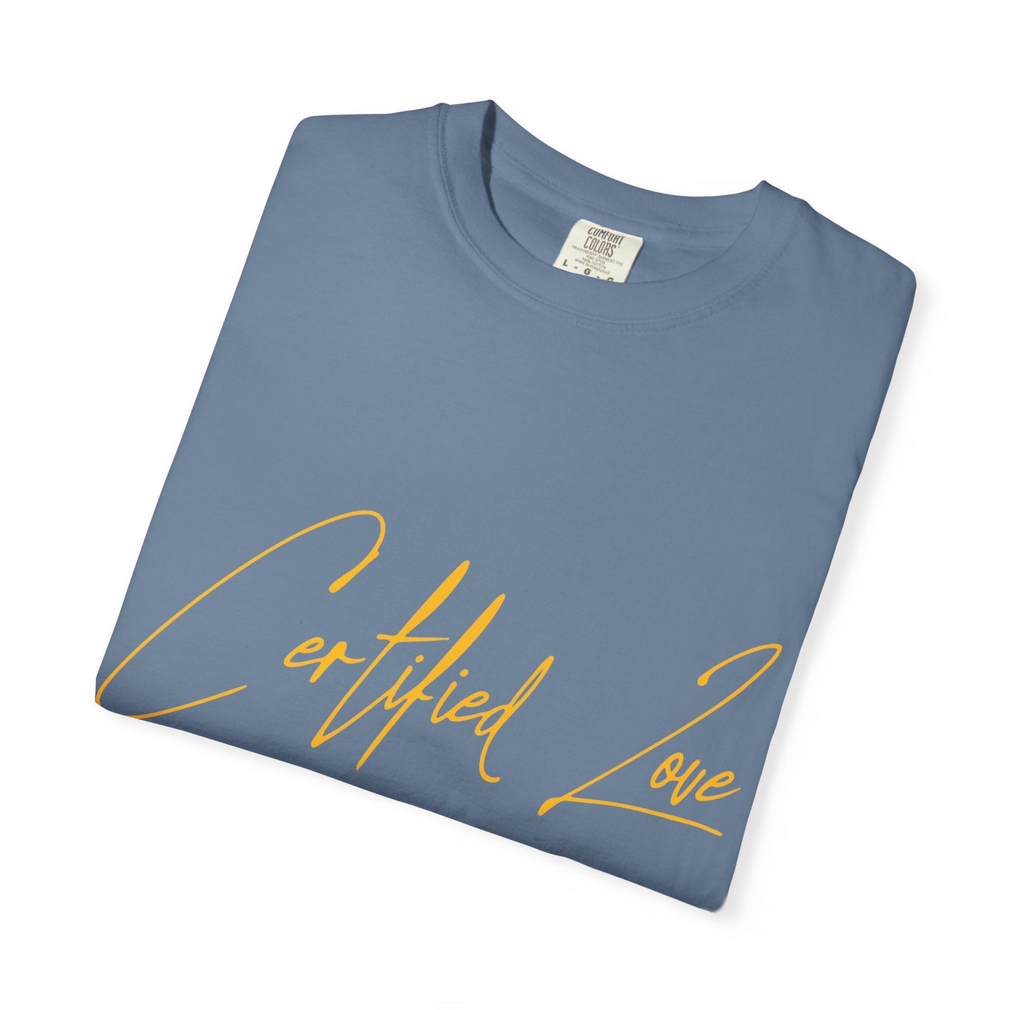 Certified Lover Boy Script Dyed Tshirt Printify
