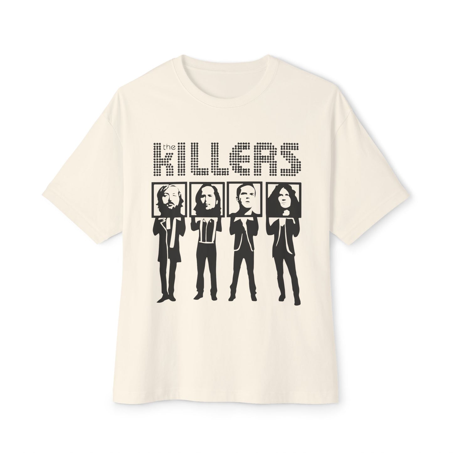 Retro Block Letter Unisex Oversized Boxy Tee - snazzymerch