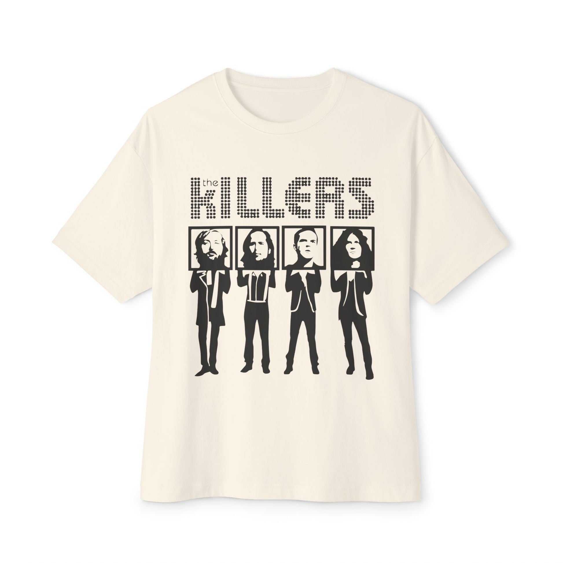 Retro Block Letter Unisex Oversized Boxy Tee - snazzymerch