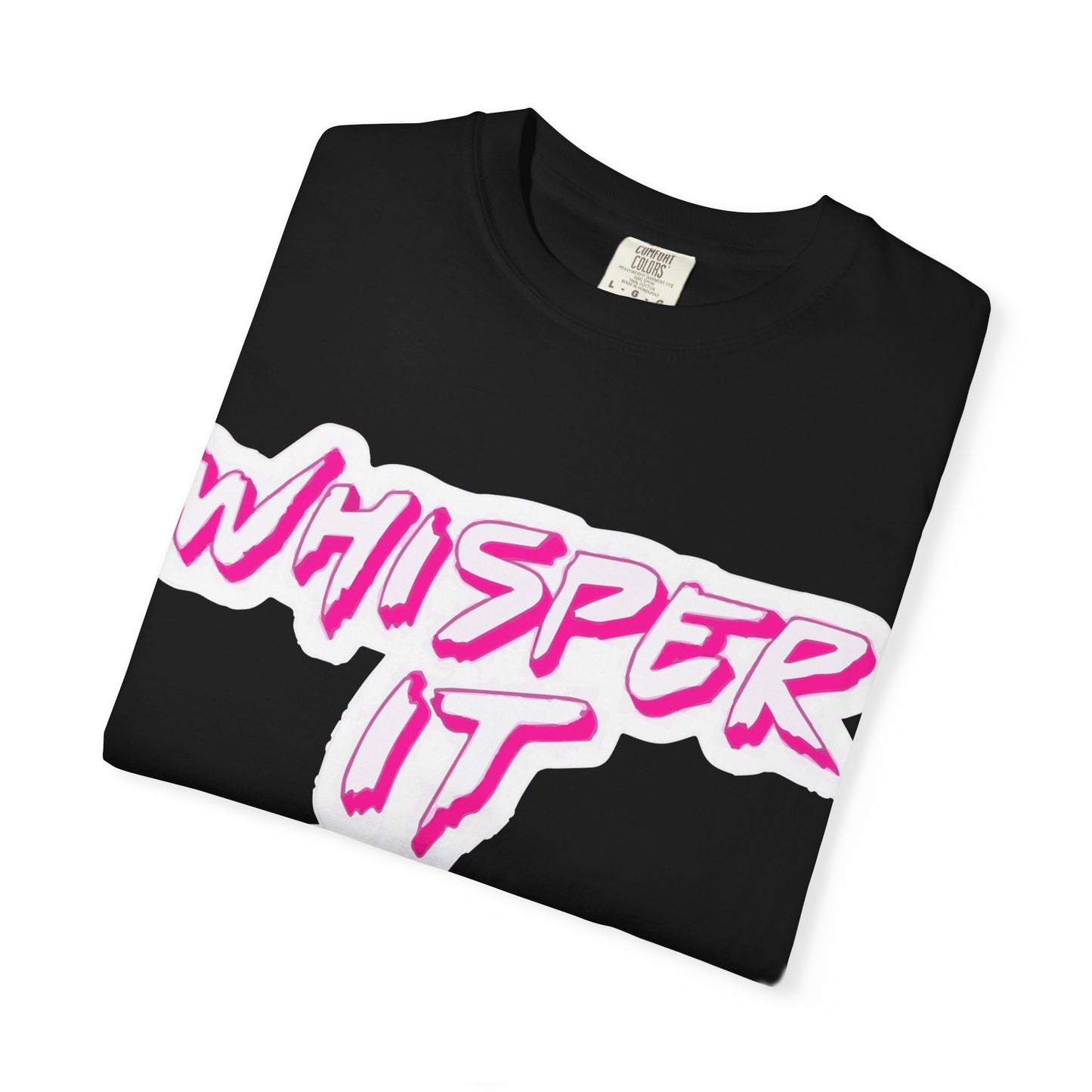 Whisper Lips Unisex Garment-Dyed T-shirt - snazzymerch