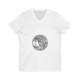 Muse Silhouette Unisex Jersey Short Sleeve V-Neck Tee - snazzymerch