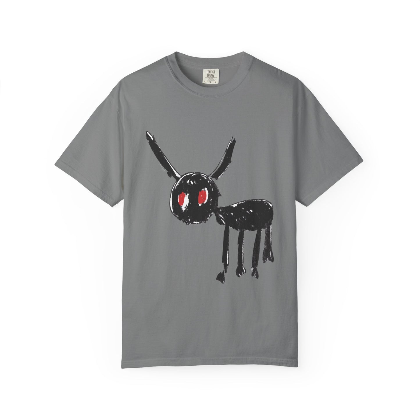 Demon Sketch Dyed Tshirt Printify