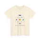 Colorful Planetary Orbit Diagram Unisex Cotton Tee Printify
