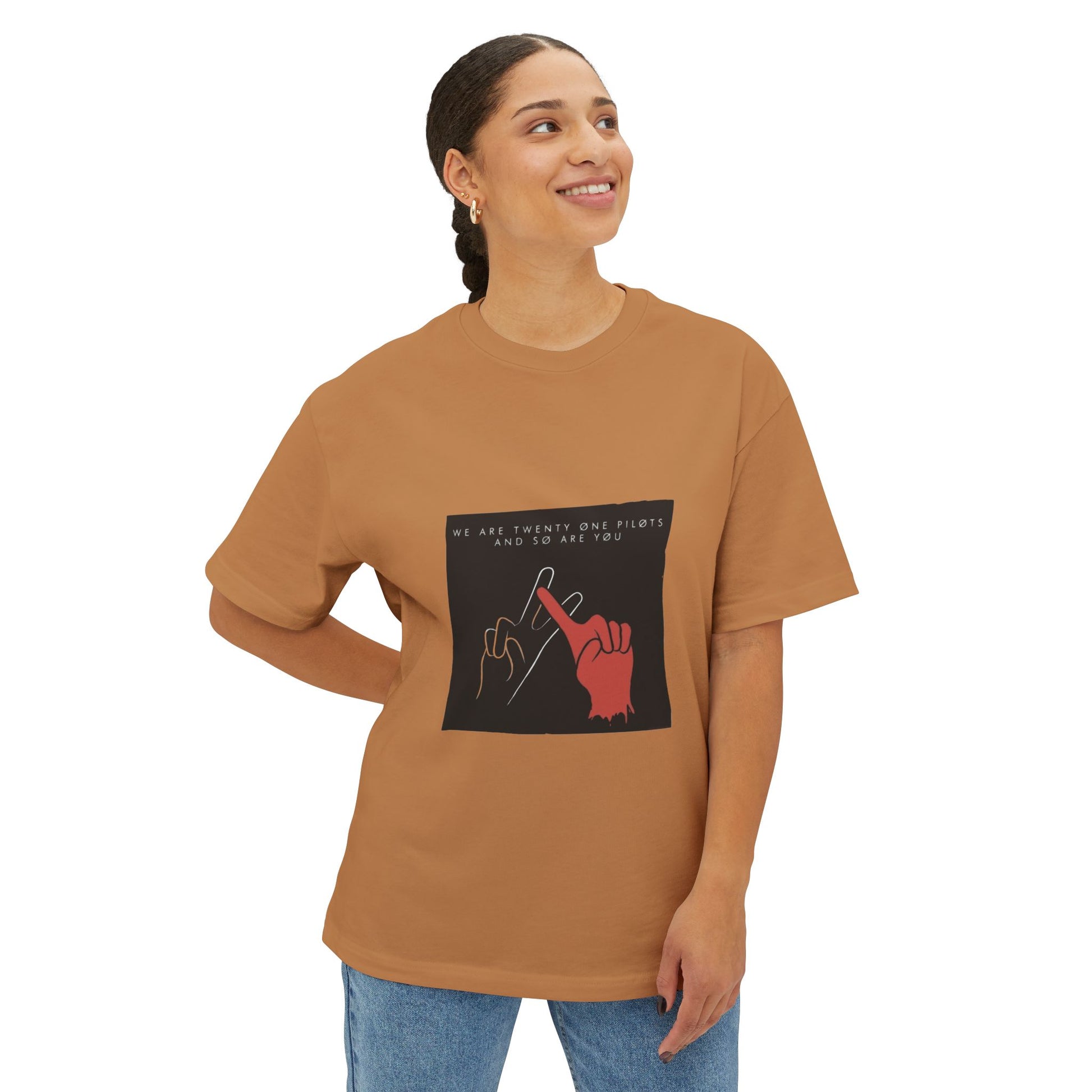 Unity Signal Unisex Oversized Boxy Tee - snazzymerch