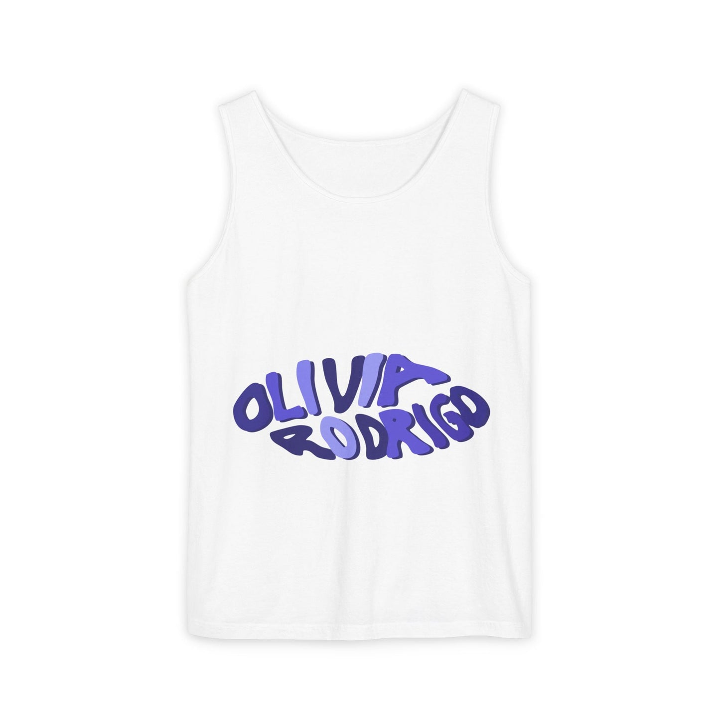 Olivia Rodrigo Wavy Text-Dyed Tank Top Printify
