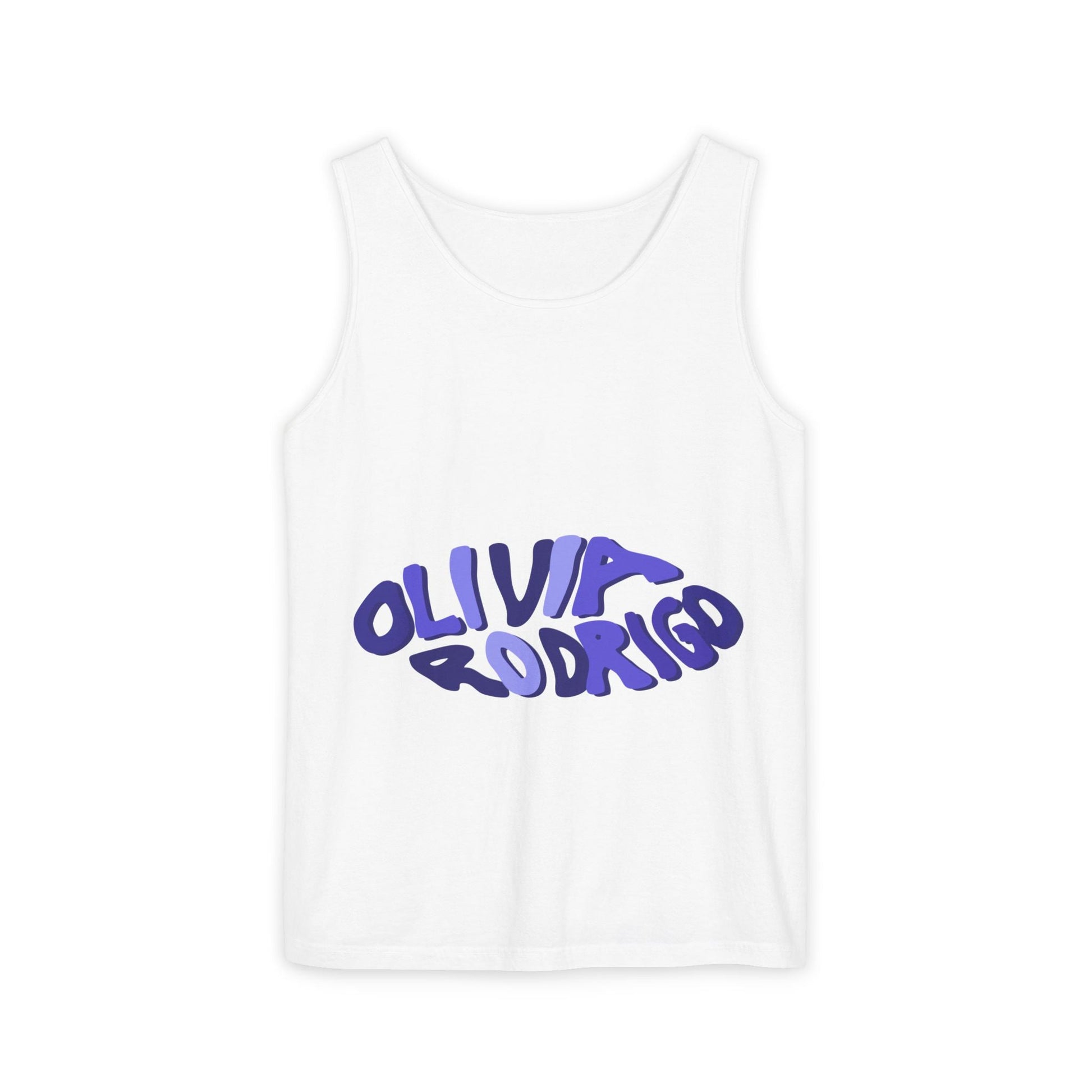 Olivia Rodrigo Wavy Text-Dyed Tank Top Printify