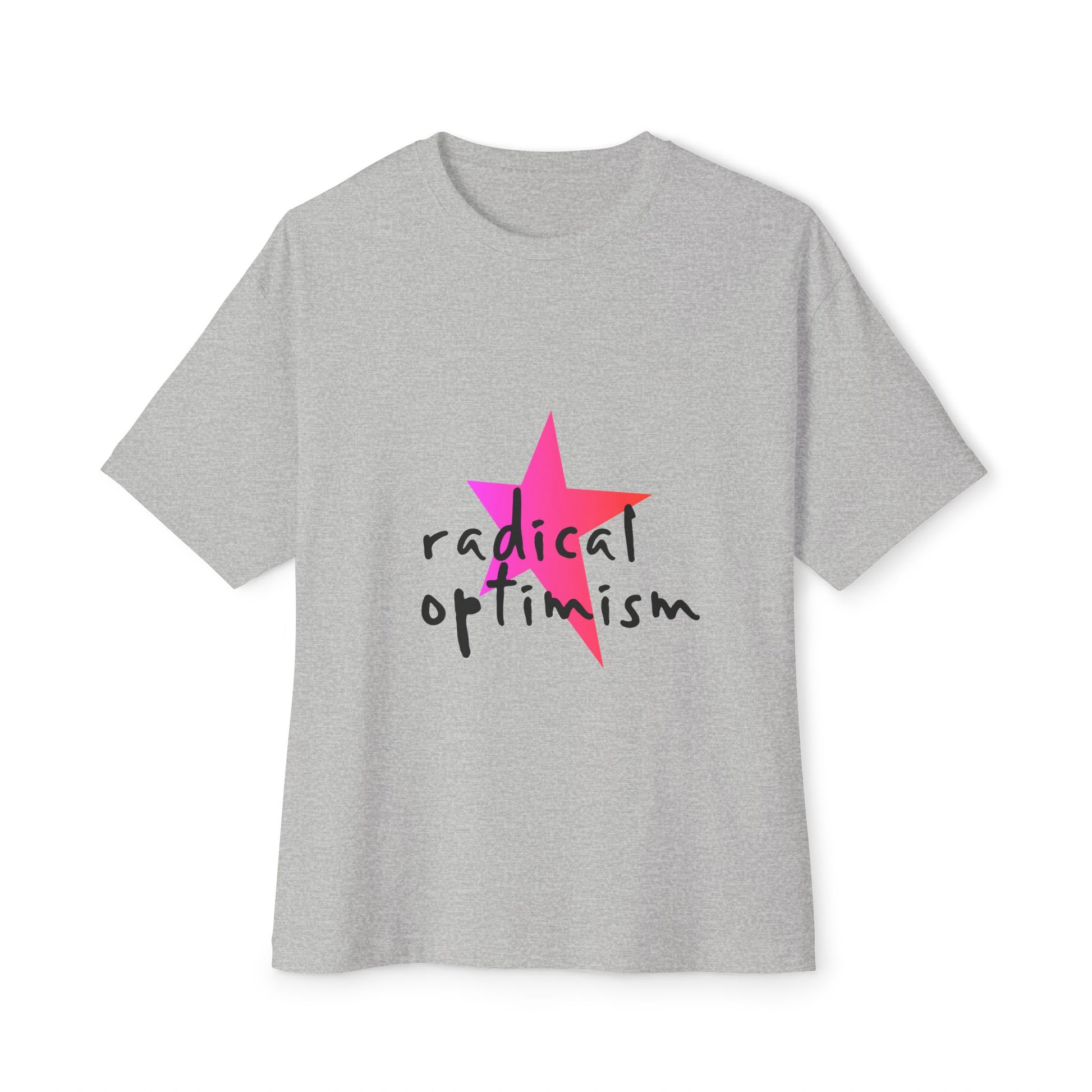 Flame Script Statement Unisex Oversized Boxy Tee - snazzymerch