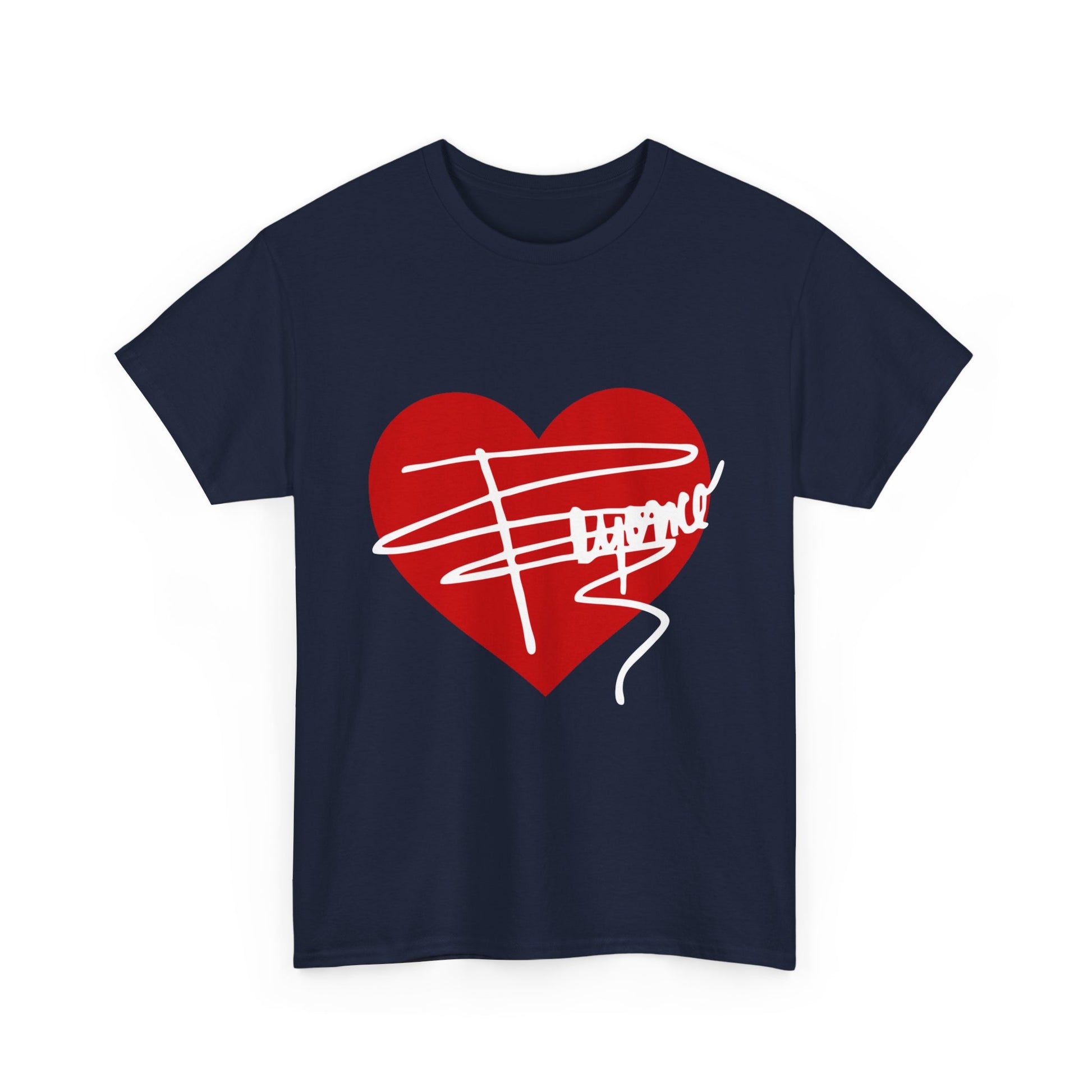 Heartline Script Love Art Unisex Heavy Cotton Tee - snazzymerch