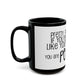 Fearless Vibes Black Mug (11oz, 15oz) - snazzymerch