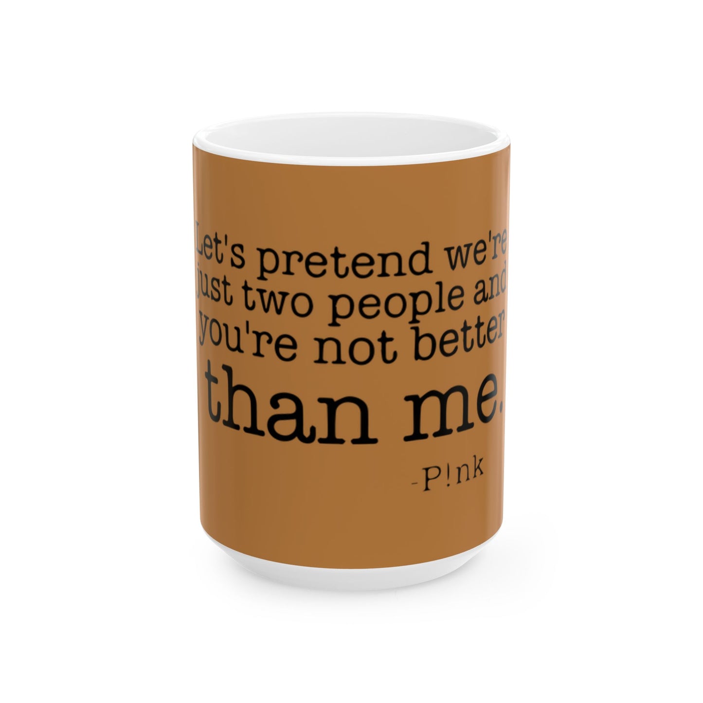 Strong & Brave Ceramic Mug, (11oz, 15oz) - snazzymerch